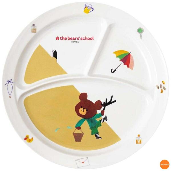 くまのがっこう　メラミンお子様食器　丸ランチ皿　CM-65TA　RKG-22