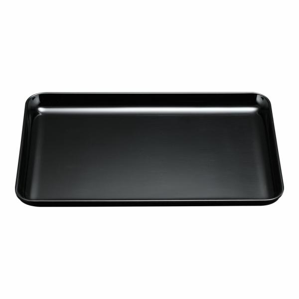 メラミン　ルームトレー　大　118L　ブラック　21.2cmｘ15.2cm　VLC-04