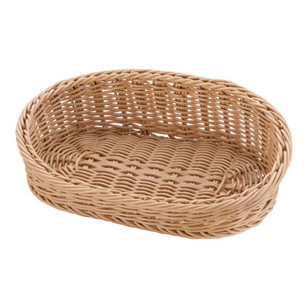 樹脂アメニティバスケット　小判　アイボリー　大　ZAM-03