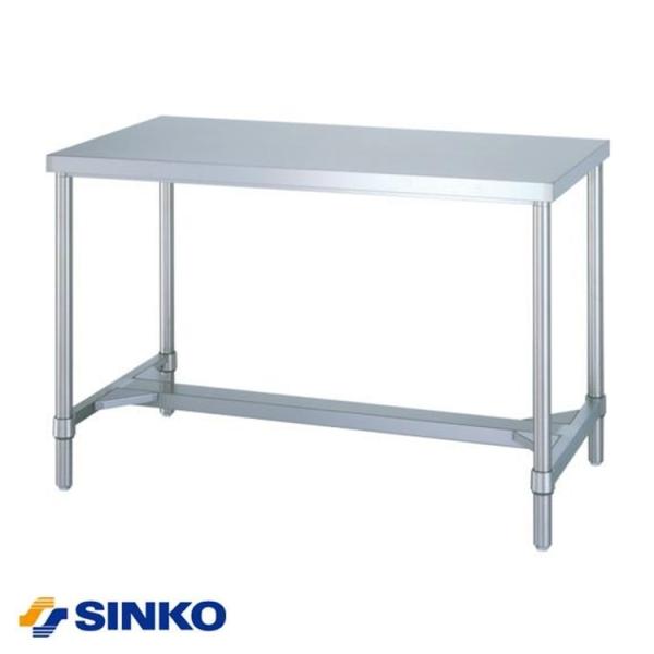 ステンレス　作業台　H枠　アジャスト付　シンコー　組立式　WH型　900ｘ750ｘ800H　WH-9...
