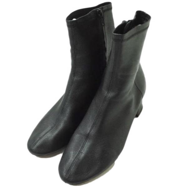 JVAM ジェーヴィーエーエム レザーサイドジップブーツ 38(24-24.5cm) BLACK ヒ...