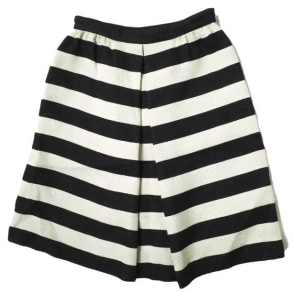 IENA イエナ 日本製 ウールアクリル ボーダースカート 09060900306030 36 ブラ...