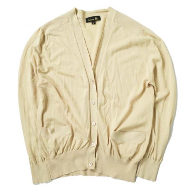 Drawer ドゥロワー 16G天竺Vネックカーディガン 6515-105-0426 1 ベージュ ...