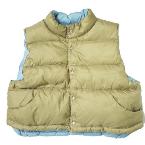 BEAMS BOY ビームスボーイ 20AW ナイロンタフタ リバーシブルダウンベスト 13-06-...