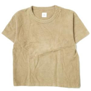 ts(s) x BEAMS BOY ティーエスエス ビームスボーイ 別注 日本製 Big T-shirts フリースビッグTシャツ ベージュ 半袖 オーバーサイズ g10459｜looponline