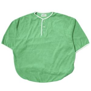 BEAMS BOY ビームスボーイ 20SS パイルパイピングヘンリーネックTシャツ 13-04-0734-101 ONE SIZE グリーン 半袖 カットソー g10589｜looponline