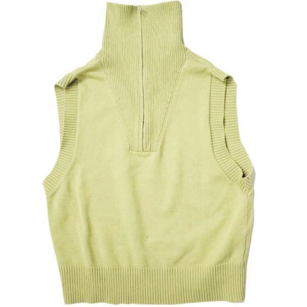 Ray BEAMS レイビームス 22SS ビッグカラーハーフジップベスト 61-05-0004-1...