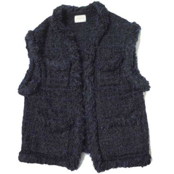 UNITED ARROWS ユナイテッドアローズ 22AW ミックスチェック ツイードニットベスト ...