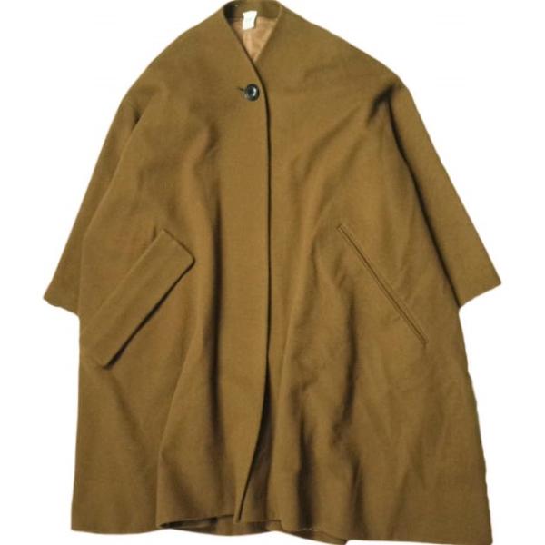 ELIN エリン 日本製 Wool-blend asymmetry coat ウールブレンド アシン...