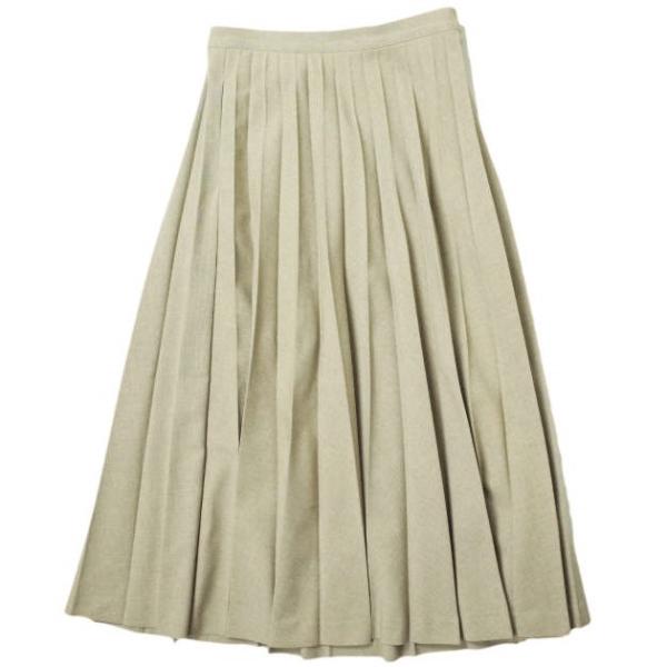 BEAMS BOY ビームスボーイ 19SS 日本製 ポリエステルトロ アコーディオンスカート 13...