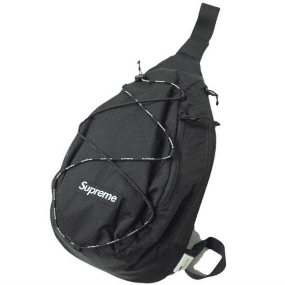 SUPREME シュプリーム 22SS Sling Bag スリングバッグ BLACK ボディバッグ...