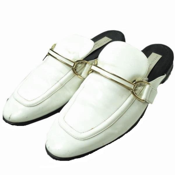 Stella McCartney ステラマッカートニー パテントレザー ビットローファーミュール 3...