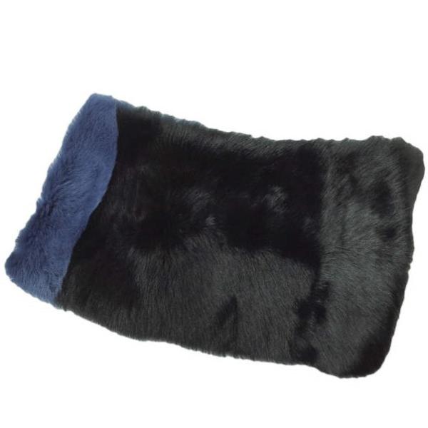 TOGA トーガ 16AW 日本製 リアルファーバイカラースヌード TA62-FW073 NAVY/...