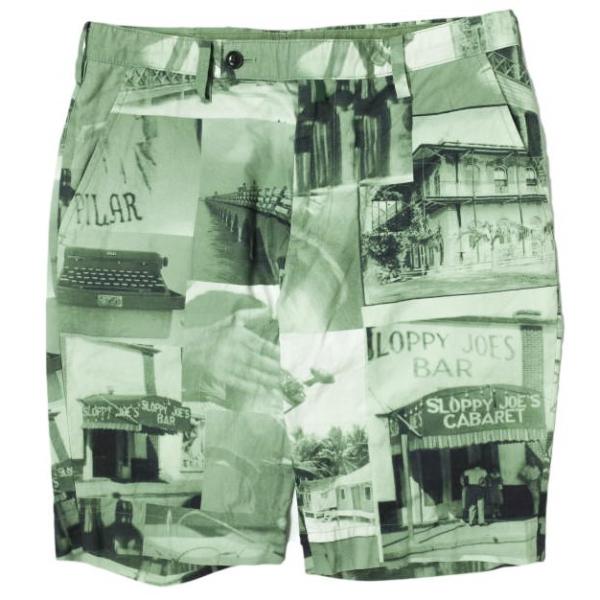 MOJITO モヒート 日本製 フォトプリントショーツ 20311901 S グリーン 総柄 ショー...