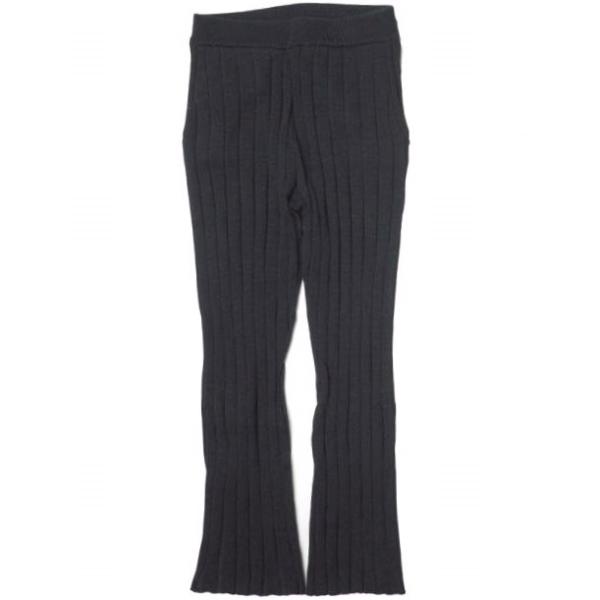 AULA AILA アウラアイラ 20AW リブパンツ 1204-06007 0 BLACK イージ...
