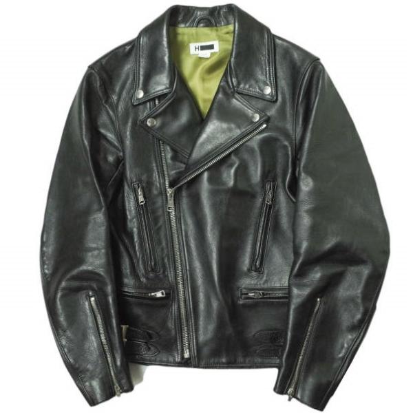 H BEAUTY＆YOUTH エイチ 日本製 HORSE LEATHER DOUBLE RIDERS...