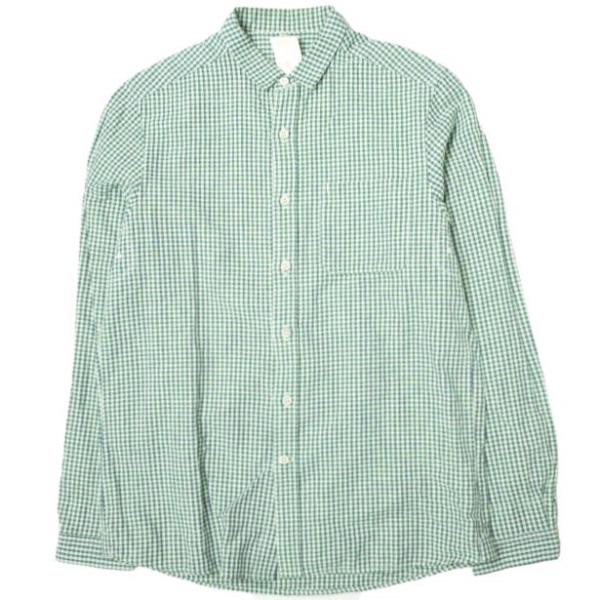 maillot マイヨ sunset gingham small collar shirts サンセ...