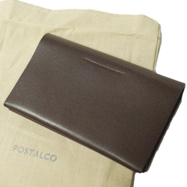 新品 POSTALCO ポスタルコ Card Holder カウレザー＆プレスコットン カードホルダ...