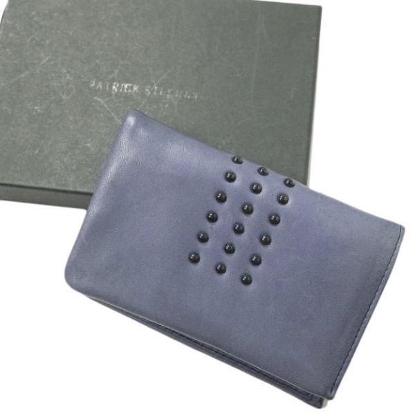 PATRICK STEPHAN パトリックステファン ボールスタッズ レザーカードケース 009AA...