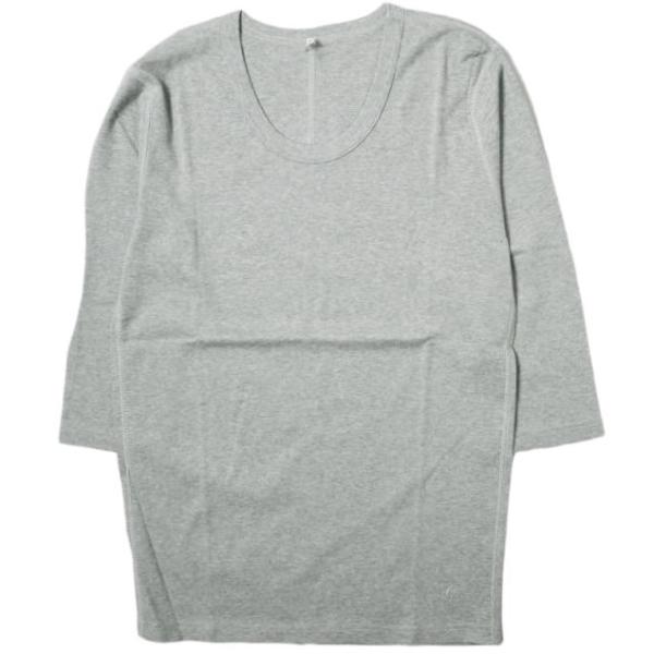 新品 koko ココ 日本製 フラットシーマ ソリッドUネック七分袖Tシャツ KMCT09-1020...