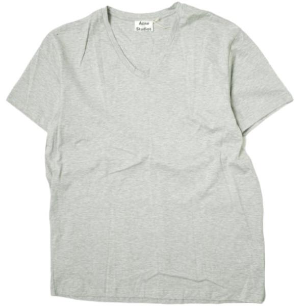 Acne Studios アクネストゥディオズ ENIS VネックTシャツ S グレー 半袖 カット...