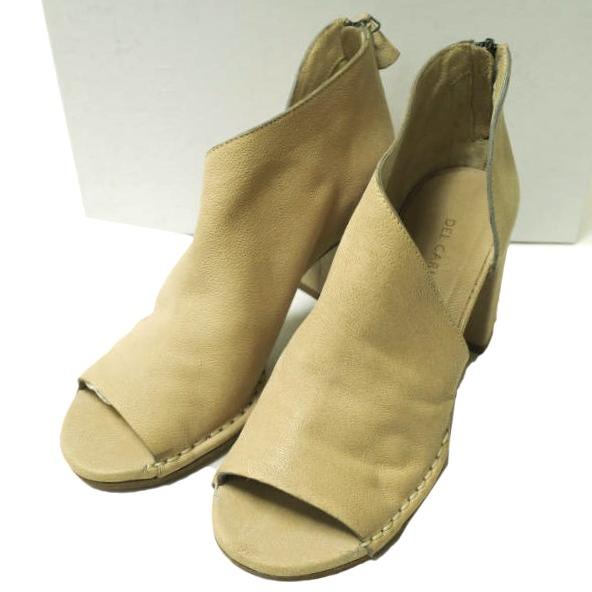 新品 DEL CARLO デルカルロ イタリア製 SUMI オープントゥヒールサンダル SRJ04-...