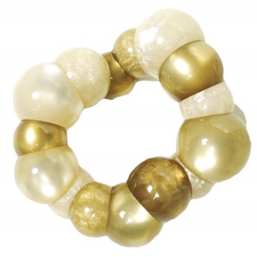 新品 Florian フローリアン ランダムストーンブレスレット BK01M ゴールド 定価34,1...