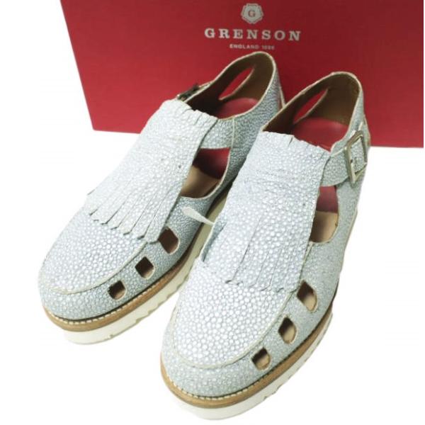 新品 GRENSON グレンソン ETHEL キルトタッセルストラップレザーシューズ 210427 ...