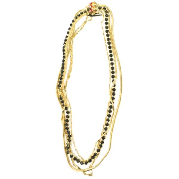 新品 IOSSELLIANI イオッセリアーニ 4連ネックレス CO33 GOLD 定価52,800...