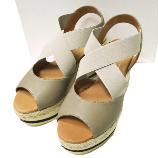 新品 LE CRABE ROUGE ルクラベルージュ スペイン製 CLASSIC ウエッジソールスト...