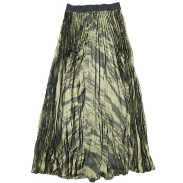 新品 Enza Costa エンザコスタ プリーツマキシスカート PTS2194 2 OLIVE 定...