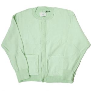 新品 stein シュタイン 22SS MOLE YARN INSIDEOUT CARDIGAN インサイドアウト クルーネックカーディガン ST.377 S MINT ニット g12801｜looponline