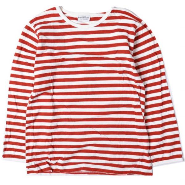 marimekko マリメッコ フィンランド製 ボーダーロングスリーブTシャツ 52631-1503...
