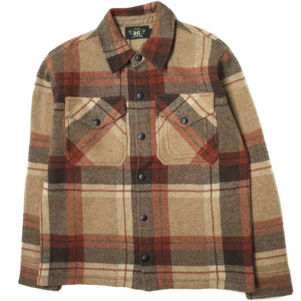 RRL ダブルアールエル 22AW WOOL PLAID WORK SHIRT SWEATER ウー...