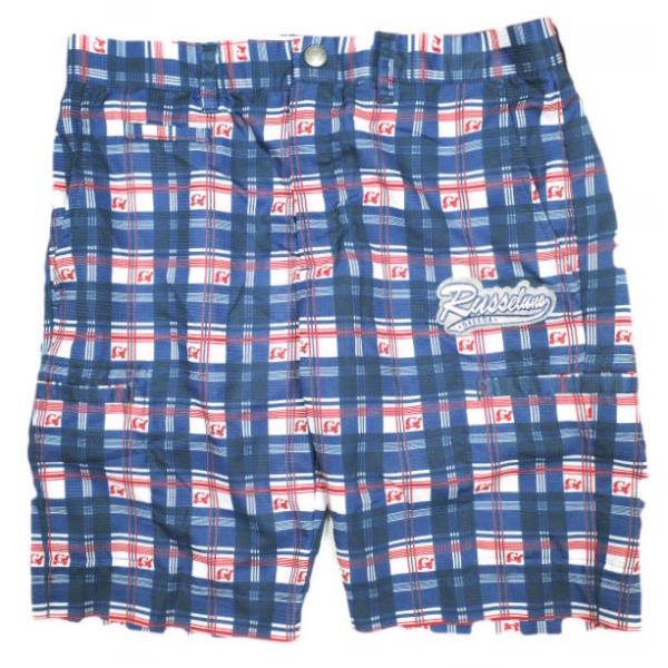 RUSSELUNO ラッセルノ ポリエステルメッシュ チェックプリントショーツ RG-41245 4...