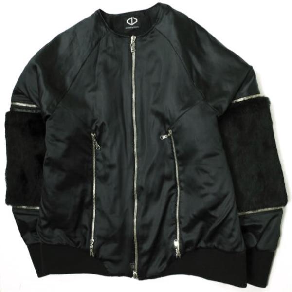 ACUOD by CHANU アクオド バイ チャヌ 17AW 日本製 2WAY リアルファー パフ...