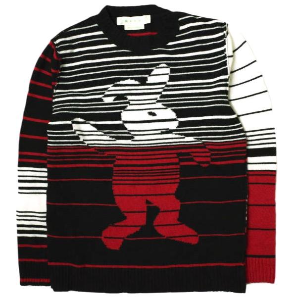 MARNI マルニ 19SS DANCE BUNNY SWEATER ダンスバニー マルチボーダーク...