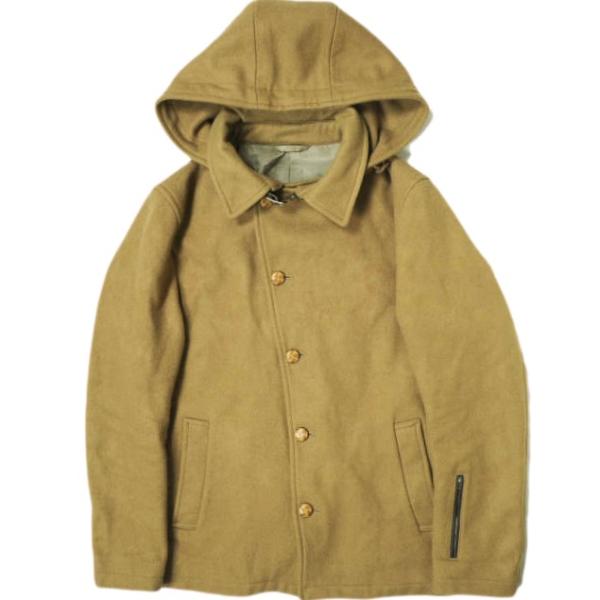 SOPHNET. ソフネット 日本製 WOOL MELTON HOODED SHORT BLOUSO...