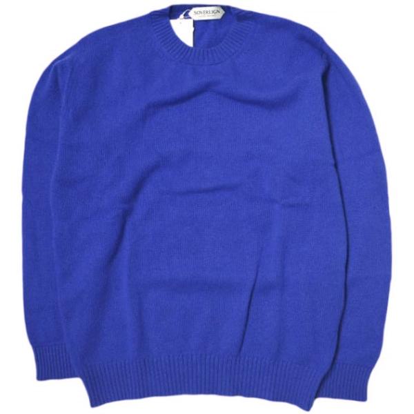 新品 SOVEREIGN ソブリン 21AW スコットランド製 Crew Neck Sweater ...