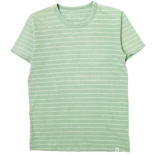 visvim ビズビム 17SS 日本製 MID BORDER TEE S/S ミッドボーダーショー...