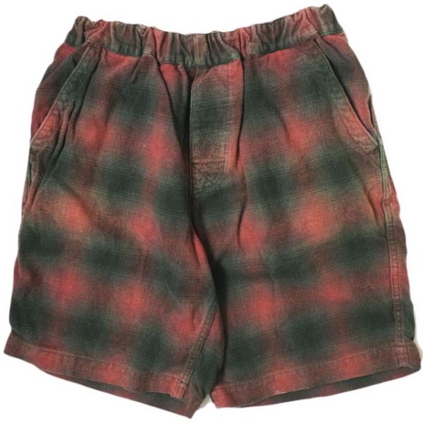 SASQUATCHfabrix. サスクワァッチファブリックス 日本製 オンブレチェックイージーショ...