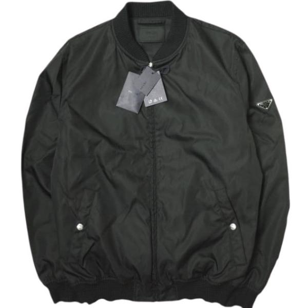 PRADA プラダ 22AW Re-Nylon PLATE LOGO BOMBER JACKET 三...