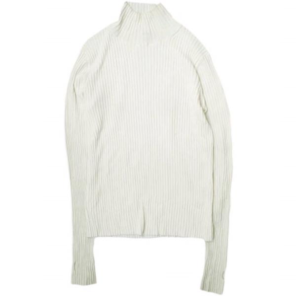 H BEAUTY＆YOUTH エイチ RAYON RIB TURTLE NECK KNIT レーヨン...