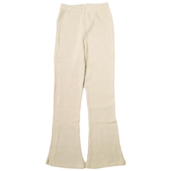 Healthknit ヘルスニット 日本製 ワッフルフレアパンツ 32004 Free BEIGE ...