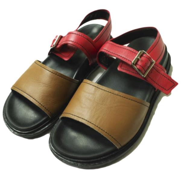 MARNI マルニ イタリア製 マルチカラー レザーストラップサンダル SAMR000501LV81...