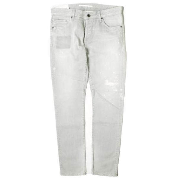 新品 e JEANS イージーンズ 日本製 岡山児島 ダメージ＆ペイント加工 スキニーデニムパンツ ...