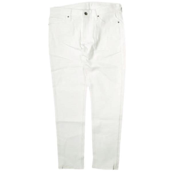 新品 e JEANS イージーンズ 日本製 岡山児島 ストレッチテーパードホワイトデニムパンツ e-...