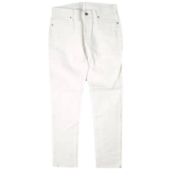新品 e JEANS イージーンズ 日本製 岡山児島 ストレッチテーパードホワイトデニムパンツ e-...
