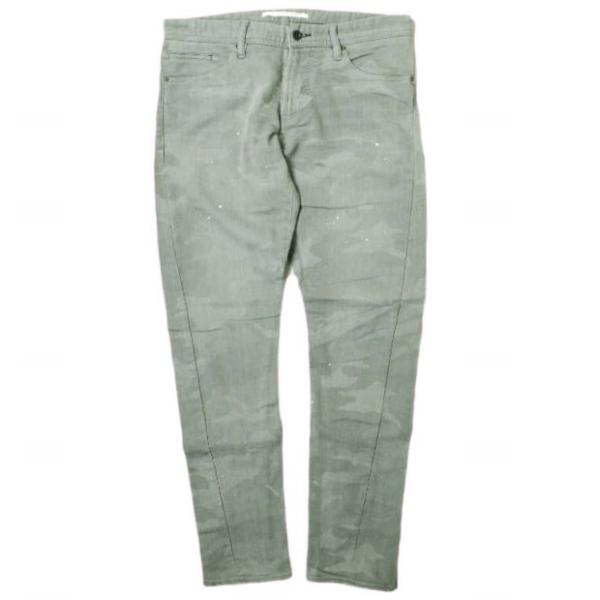 新品 e JEANS イージーンズ 日本製 岡山児島 ペイントカモフラージュジョグデニムパンツ e-...