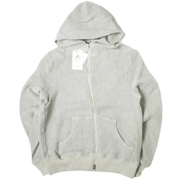 新品 e JEANS イージーンズ 日本製 HONEYCOMB ZIP HOODIE 岡山児島 ハニ...